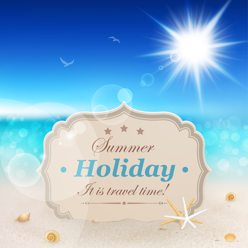 Summer holiday design Elements vector Set 01