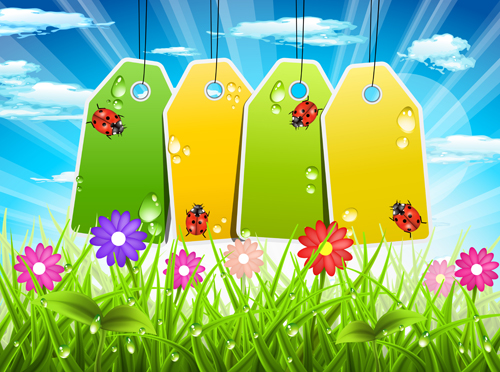 tags spring background 