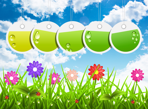 tags spring background 