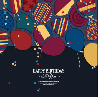 material card vector card birthday 