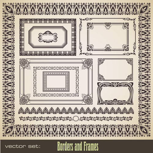 vintage pattern Border pattern border 