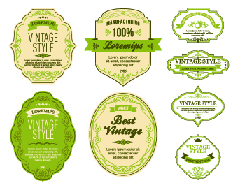 Vintage Style vintage style labels label 