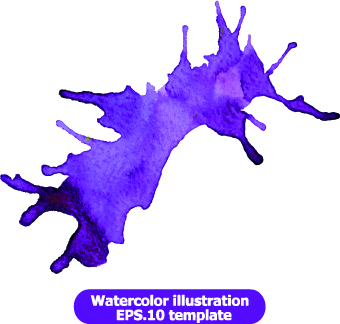 Watercolor illustration vector 02
