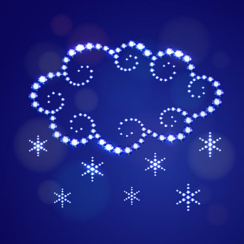 Weather diamond decorative vectors 08