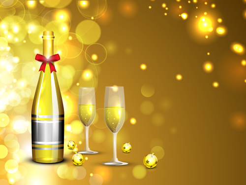 Shiny Xmas decorations design vector 09