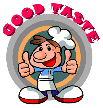 Cute chef illustration vector set 01