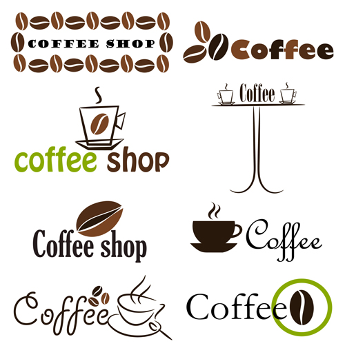 mix logo elements element coffee 