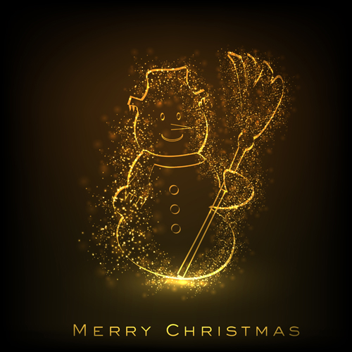 golden glow New Year 2013 design elements vector 04