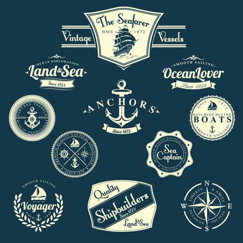 nautical labels label 