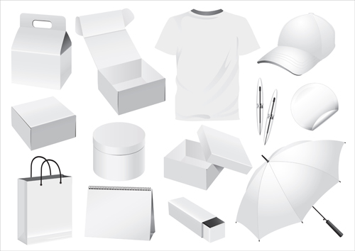 Different Packaging elements vector 01