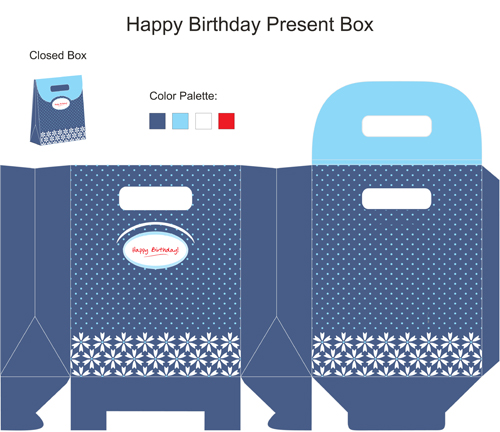 Different Packaging elements vector 04