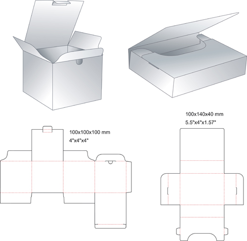 Different Packaging elements vector 06