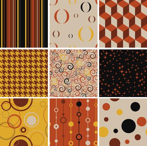 Set of seamless Pattern free vector 02