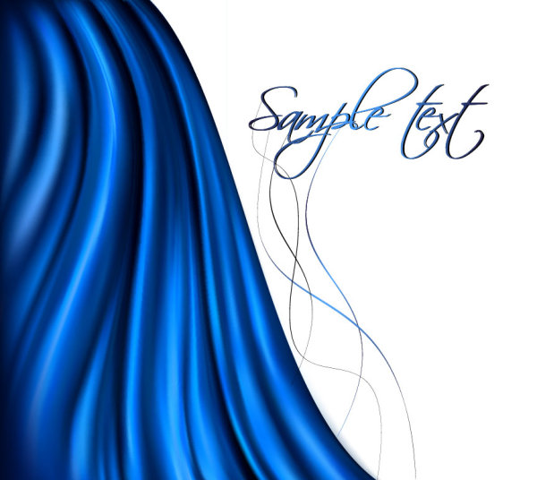 silk cloth elements background vector 02