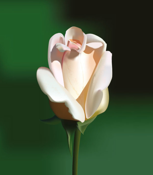 lifelike with Flowers vector set 01