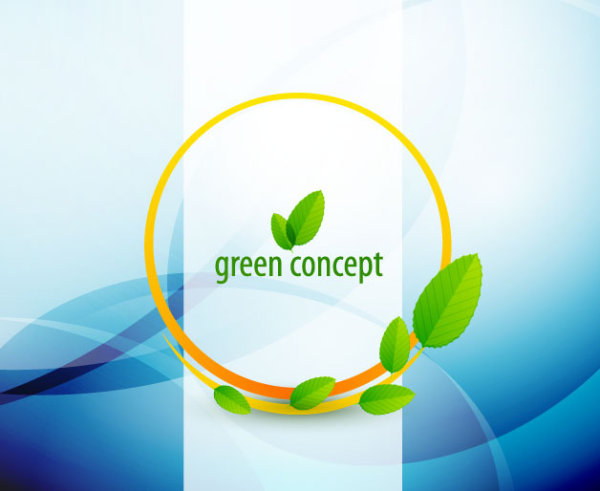 green concept eco elements backgorund vector 01