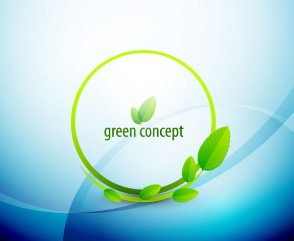 green elements element eco concept 