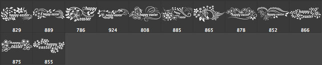text Photoshop easter brushes 
