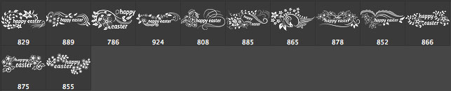 Easter Text Photoshop Brushes Easter Text Photoshop Brushes