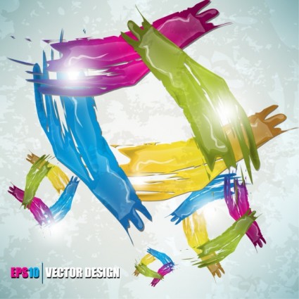 color paint splashes background 02 vector
