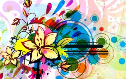 floral colorful background 