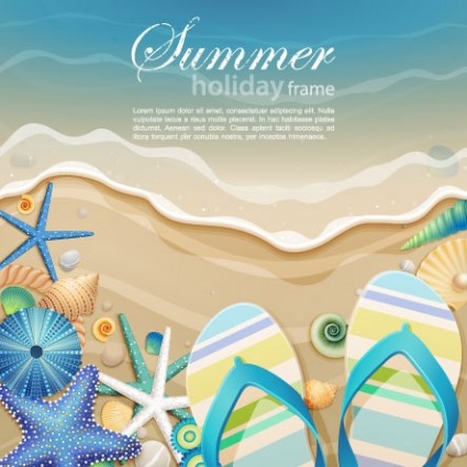 beautiful ocean art Background cartoon 01 vector