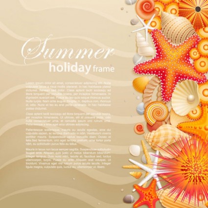 beautiful cartoon ocean art Background 02 vector
