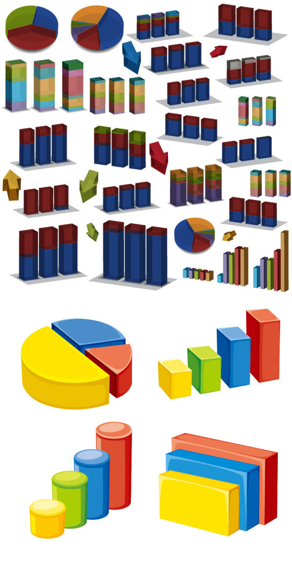 Three dimensional data map vector Graphic
