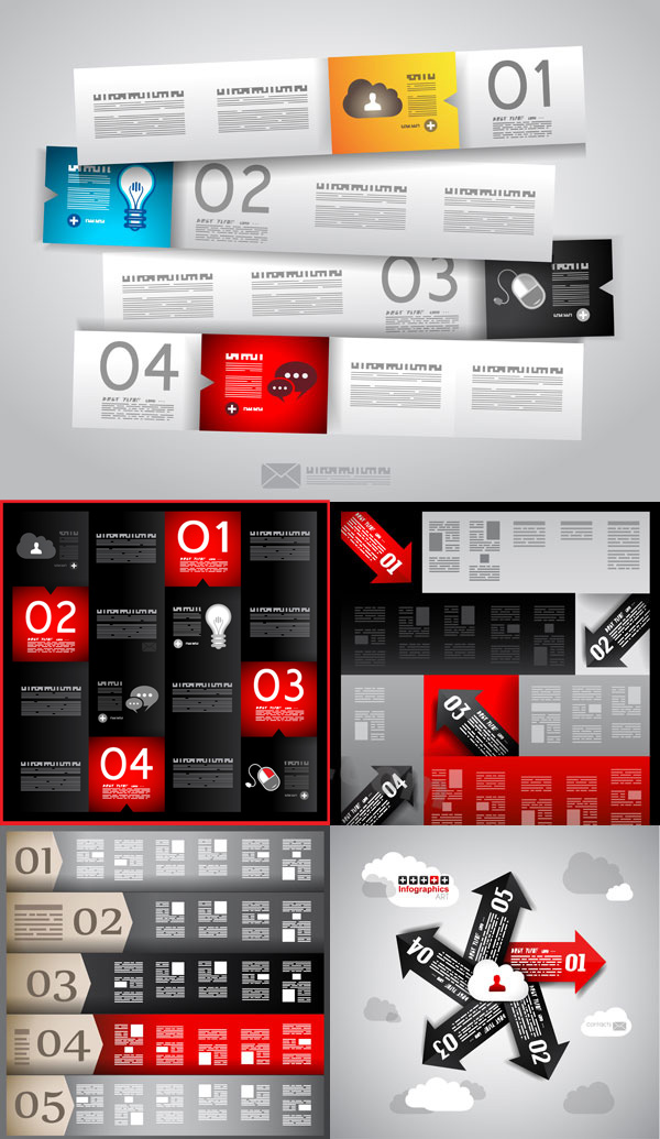 Information analysis template vector set