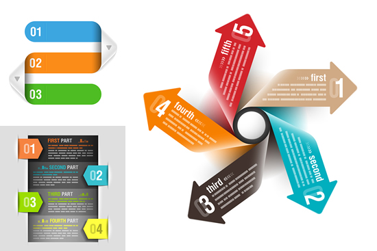 Creative information chart Vector graphic