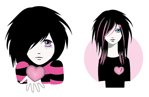Cute girl trend Vector