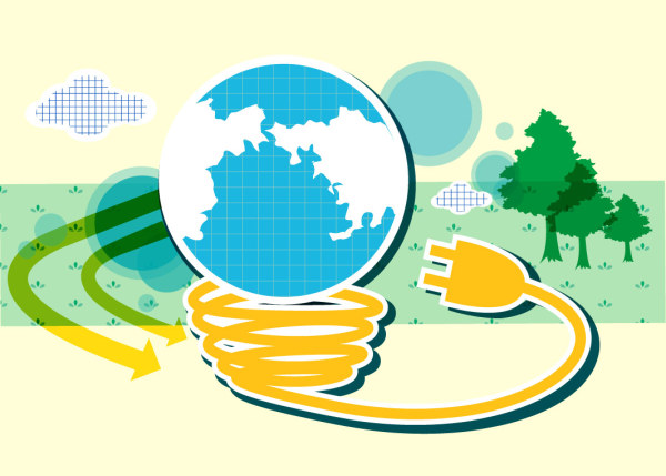 Energy with Environment infographics vector 04