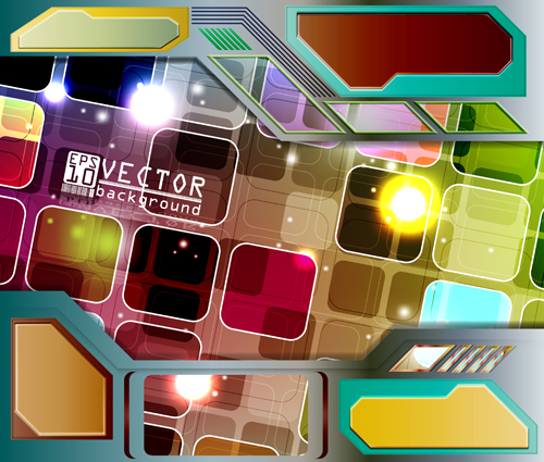 Abstract colourful Stylish vector background 03