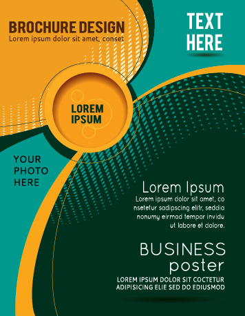ound brochure cover design vector 01 Abstract with round brochure cover design vector 01