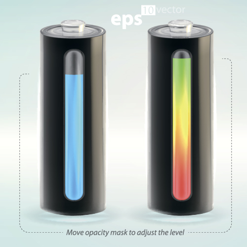 Remaining battery vector Illustration 01