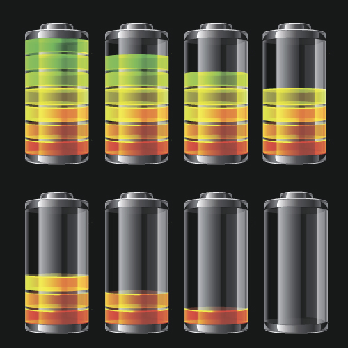 Remaining battery vector Illustration 02