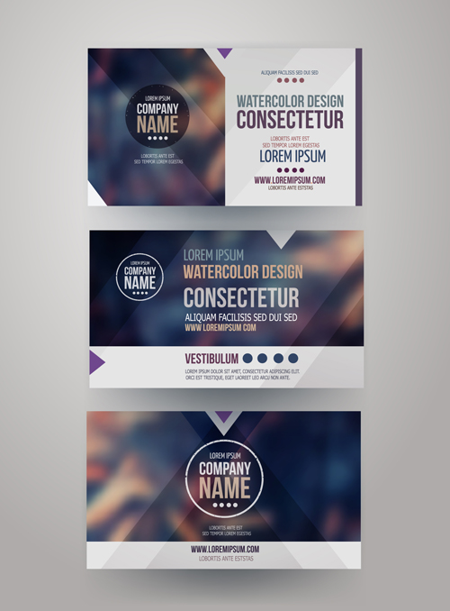 template business cards business blurred 
