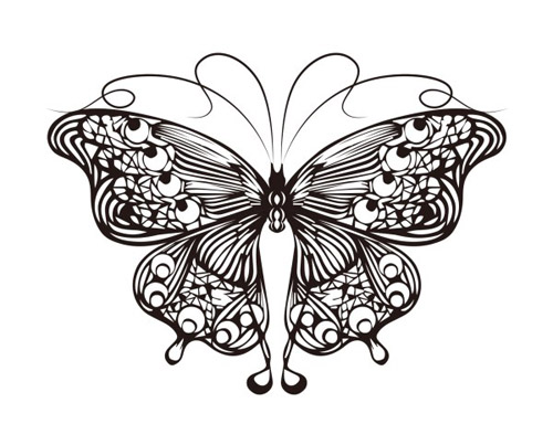 outline butterfly 