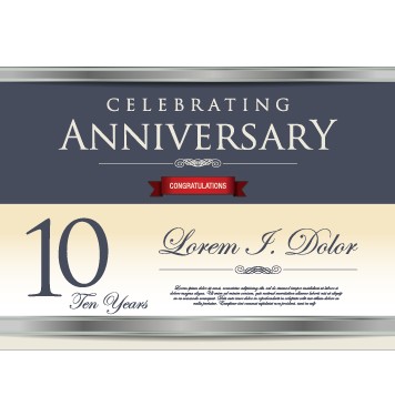 Vector anniversary celebrating cerative design 02