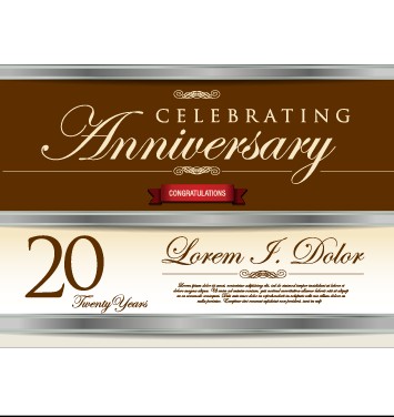 Vector anniversary celebrating cerative design 03
