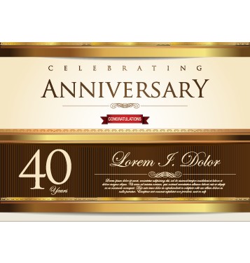 Vector anniversary celebrating cerative design 05