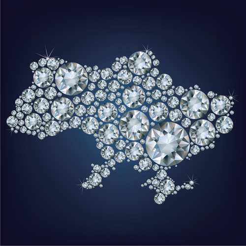 map diamonds background 