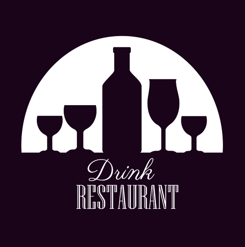 inks restaurant menu cover vector 05 Drinks restaurant menu cover vector 05