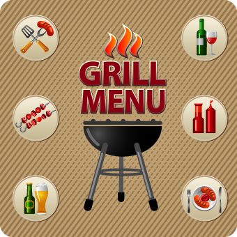 Various Food and drink design vector 01