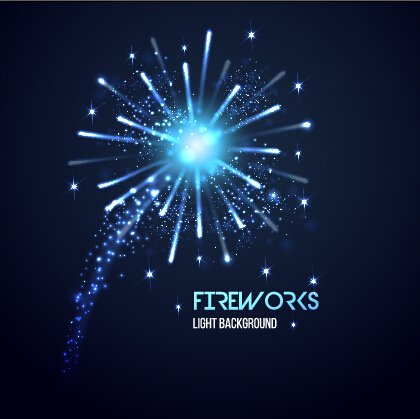 multicolor holiday firework background 