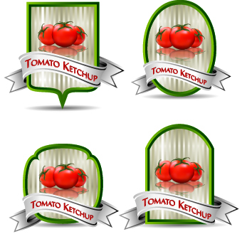 tomato labels label ketchup 