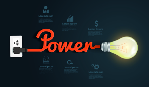 ulb business idea vector template 03 Light bulb business idea vector template 03