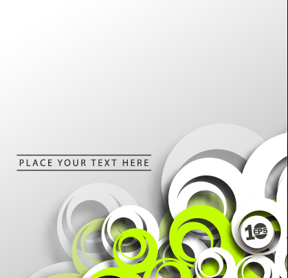 Paper ring fashion background art vector