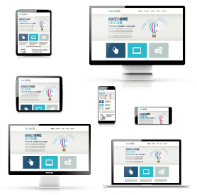 Realistic displayer vector design graphics