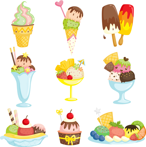 summer ice cream Delicious ice cream 